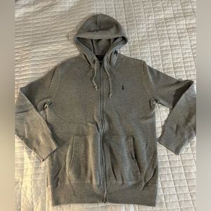 Grey POLO Ralph Lauren zip up size small
